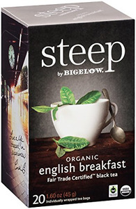STEEP 17701 STEEP ORGANIC TEA ENGLISH BREAKFAST FAIR TRADE (6BX/20)